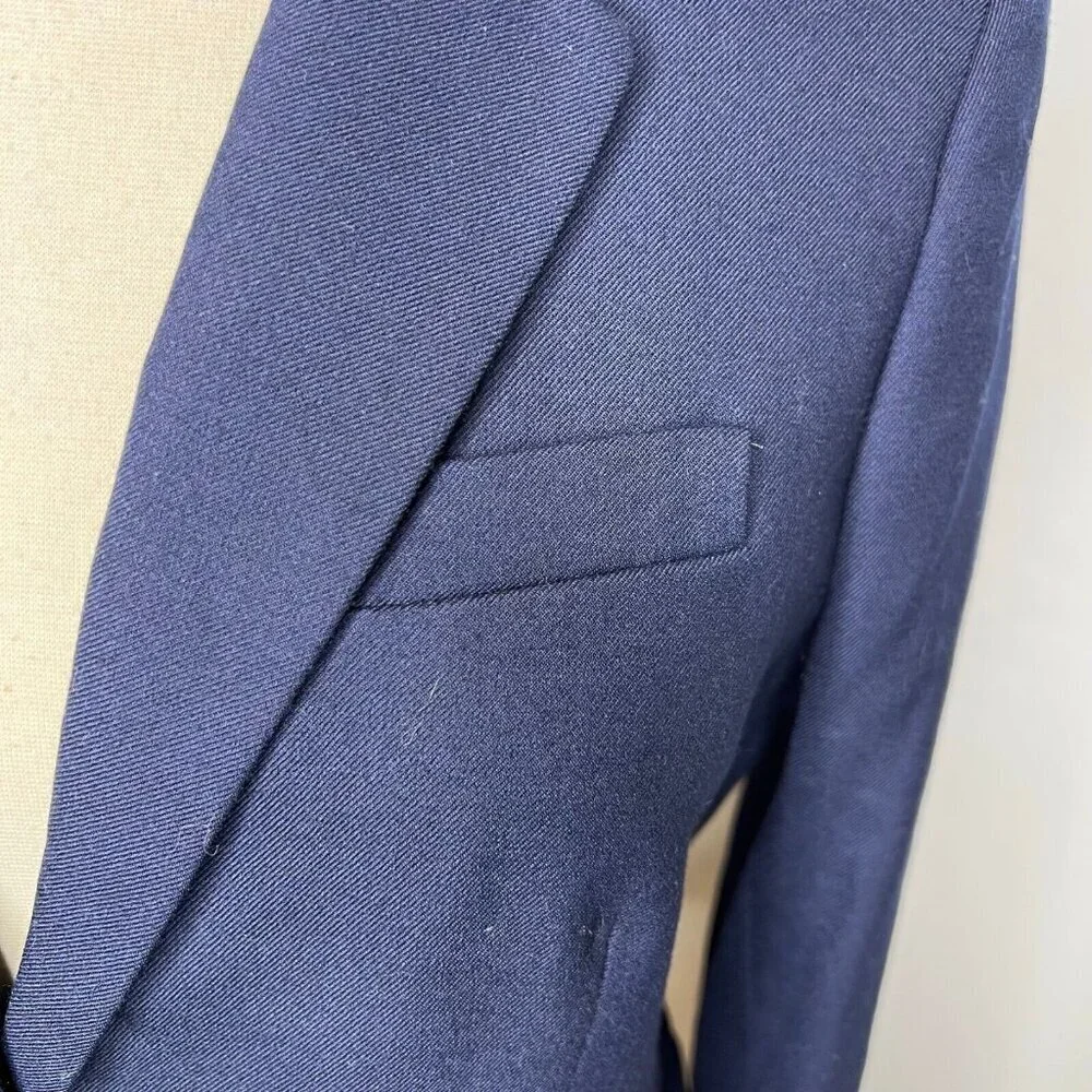 J.Crew $198 Petite Original Schoolboy Blazer Navy Size P2 AZ566 - Picture 3 of 10